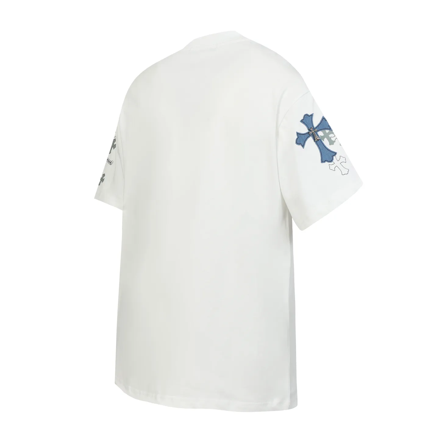 P170 Chrome Hearts CH Chrome Hearts Cross ✝️Denim embroidered Sanskrit short-sleeved T-shirt. Printed using direct injection imported machines. Hardware and accessories are all milled and customized. Correct configuration. Black 2025 Chrome Hearts authentic packaging. 260 grams of custom-dyed double yarn cotton. Large version. Loose and stylish. Differentiated from low version, slim and long version with upper body and hips. 100% commitment: top quality. Not fast food. Highest version on the market. Top quality - different from ordinary versions on the market. If you care about quality, you should also respect the price. Absolutely 0 after-sales service and 0 return rate so far. It’s hard not to love the style - 260g double yarn cotton custom dyed fabric - Correct high-density main mark, washed tag, hand-sewn